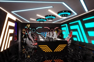 现代网吧包厢3D模型下载